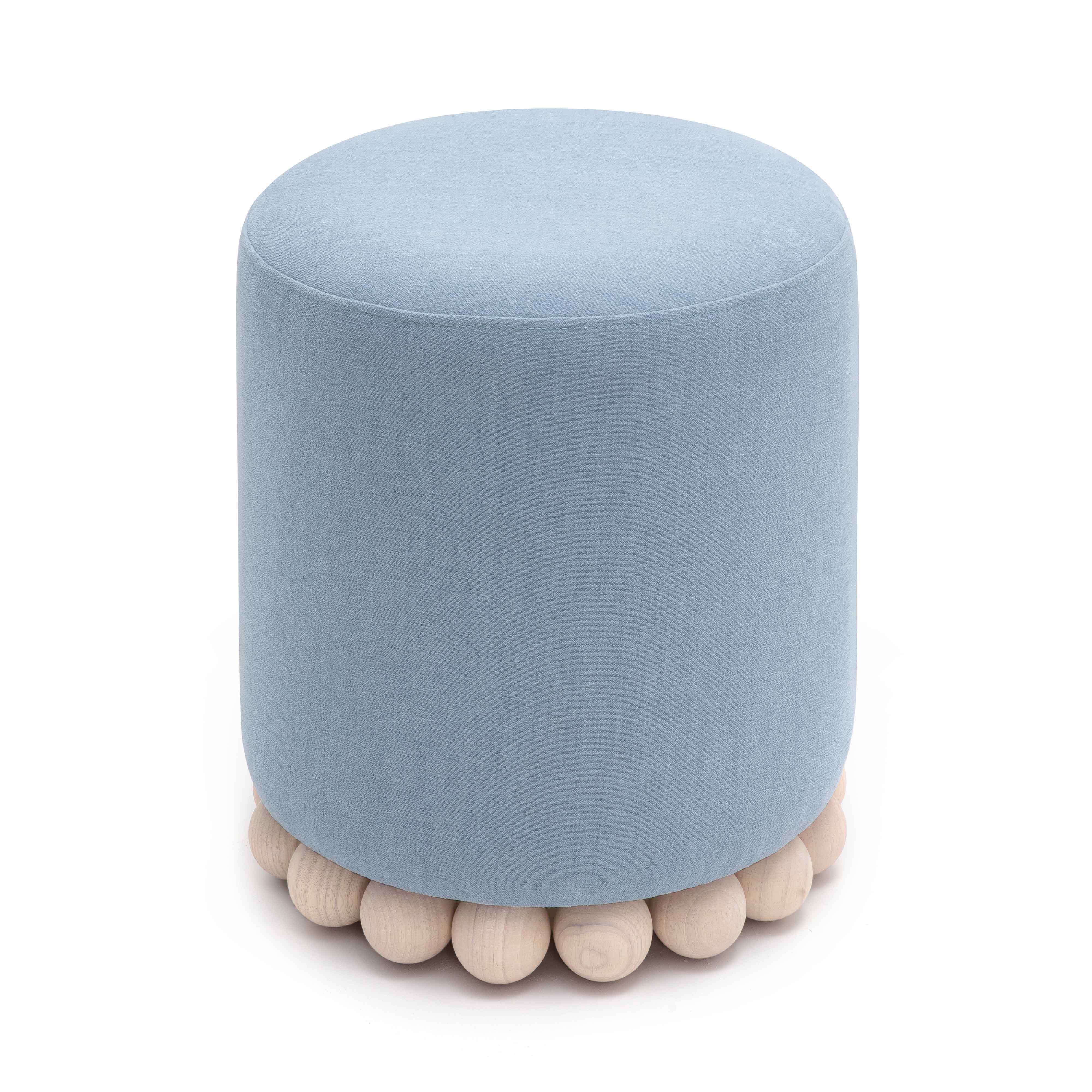 Dex Upcycled Fabric Ottoman | TOV Furniture