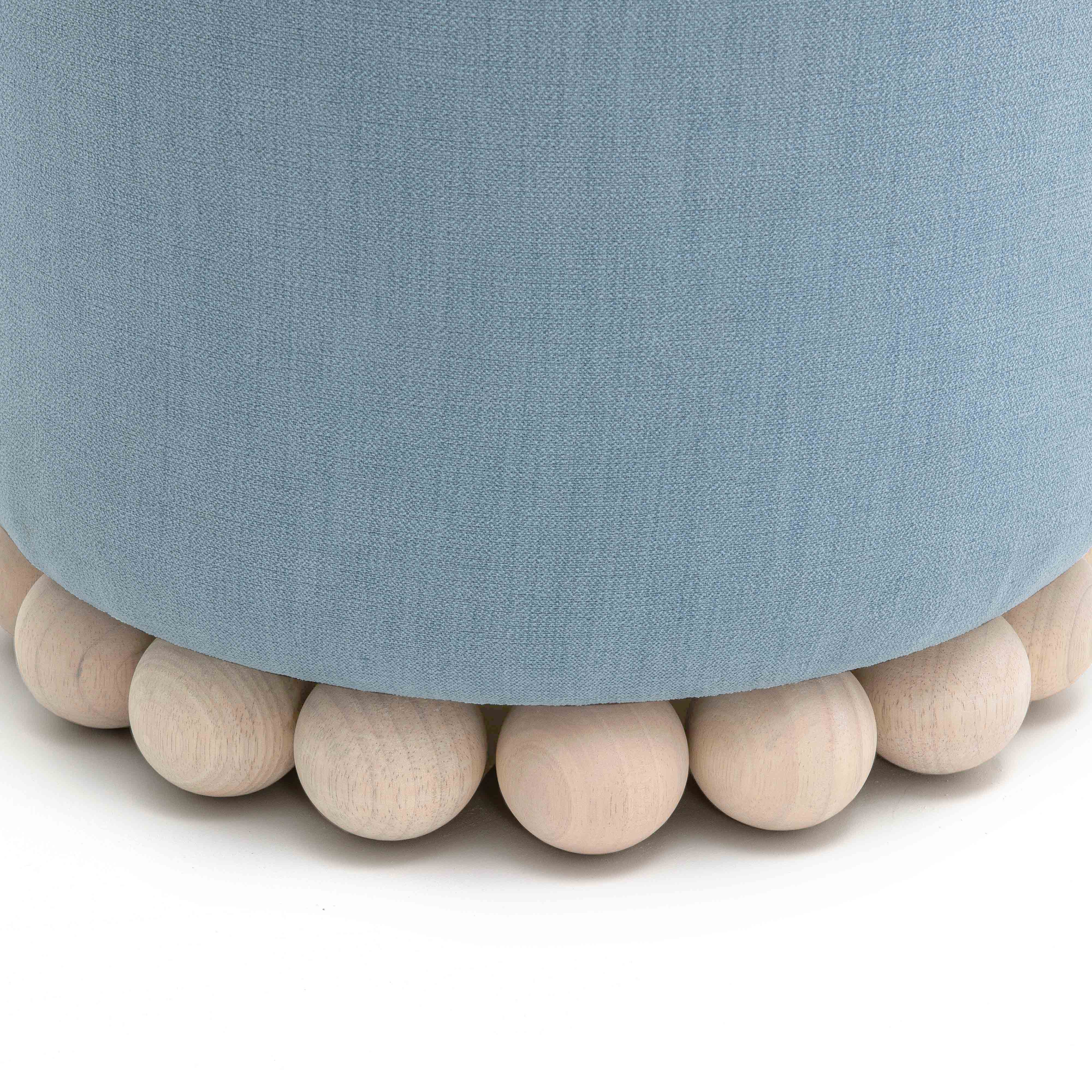 Dex Upcycled Fabric Ottoman | TOV Furniture