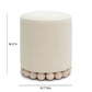 Dex Upcycled Performance Fabric Ottoman - Cream - Image 6