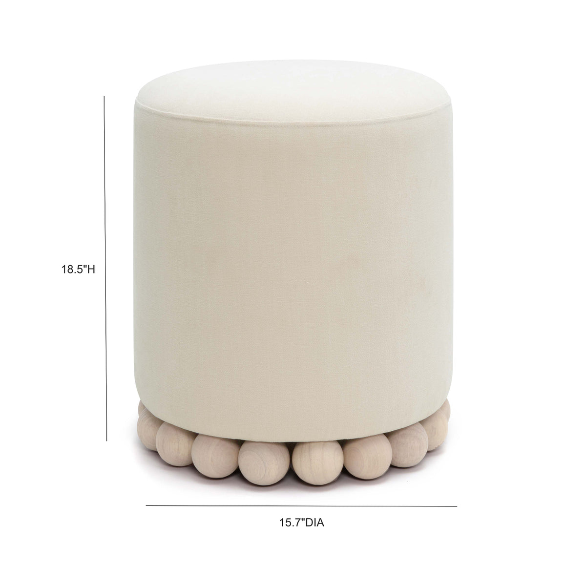 Dex Ottoman - Off-White - Image 6