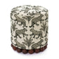 Dex Leopard Jacquard Ottoman