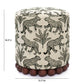 Dex Leopard Jacquard Ottoman