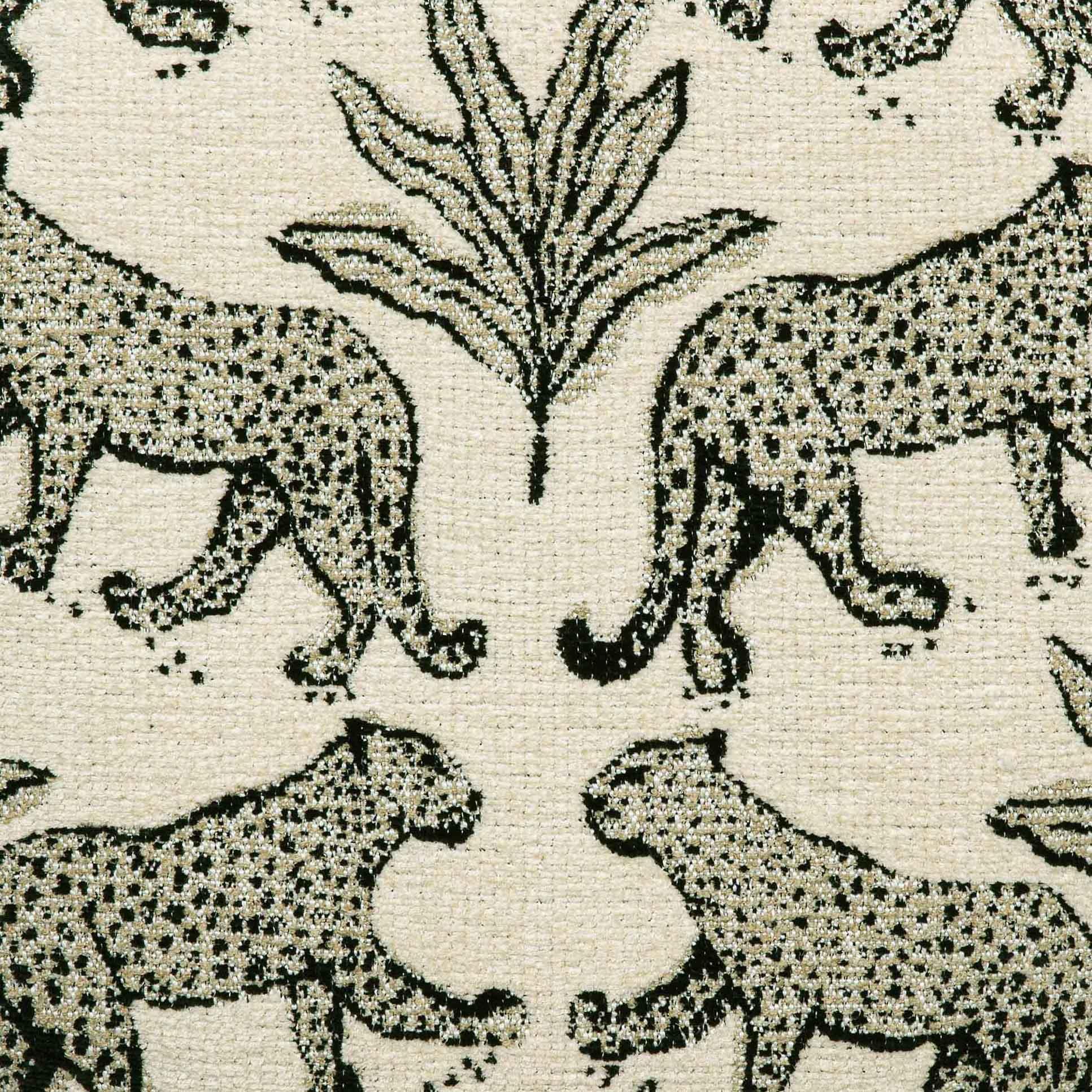 Dex Leopard Jacquard Ottoman