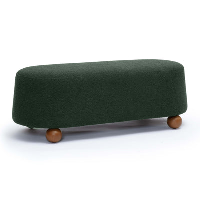 Jaine 48" Performance Boucle Large Ottoman - Image 1