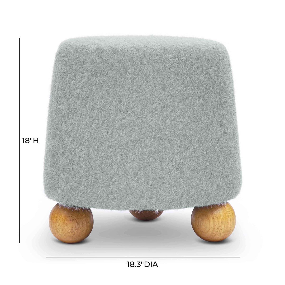 Jaine Ottoman - Grey - Image 6