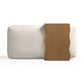 Spencer 54" Performance Basketweave Ottoman with Bridge Table - Cream - Image 6
