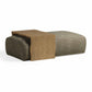 Spencer 54" Performance Basketweave Ottoman with Bridge Table - Green - Image 3