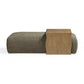 Spencer 54" Performance Basketweave Ottoman with Bridge Table - Green - Image 4