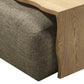 Spencer 54" Performance Basketweave Ottoman with Bridge Table - Green - Image 8