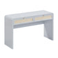 Patty 48" Rattan 2-Drawer Console Desk - Blue - Image 3