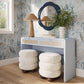 Patty 48" Rattan 2-Drawer Console Desk - Blue - Image 2