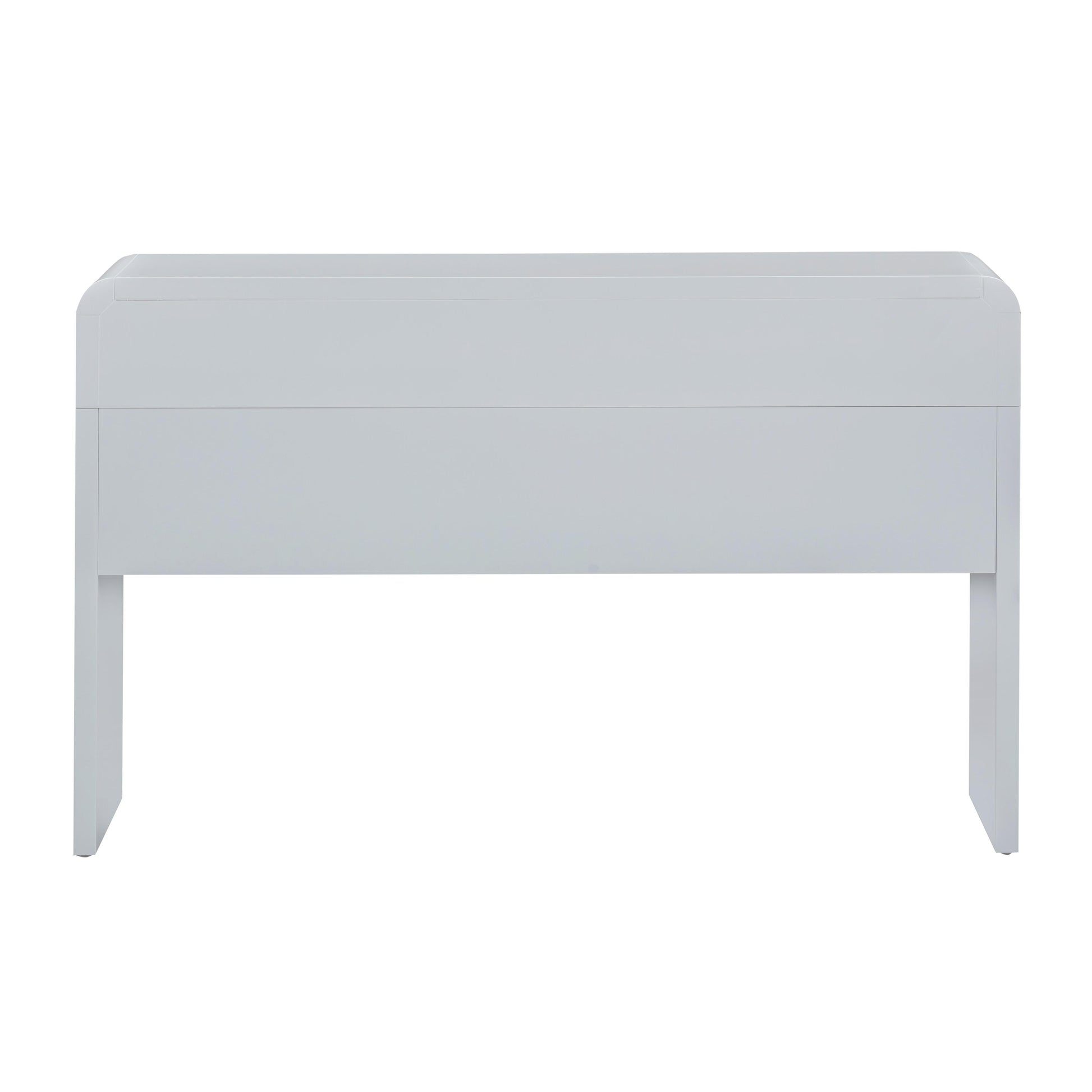 Patty 48" Rattan 2-Drawer Console Desk - Blue - Image 7