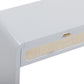 Patty 48" Rattan 2-Drawer Console Desk - Blue - Image 9