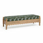 Thelma 56" Leopard Performance Jacquard Fabric Bench - Olive Green - Image 3