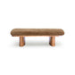 Ollie 56.5" Contract-Grade Straight Vegan Shearling Large Bench - Taupe - Image 3