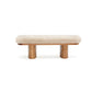 Ollie 48" Contract-Grade Straight Vegan Shearling Bench - Natural - Image 3