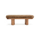 Ollie 48" Contract-Grade Straight Vegan Shearling Bench - Taupe - Image 3
