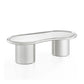 Sorya 51" Chrome Coffee Table - Image 1