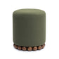Dex Performance Vegan Mohair Ottoman - Olive Green - Image 2