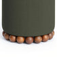 Dex Performance Vegan Mohair Ottoman - Olive Green - Image 3