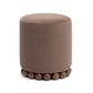 Dex Performance Vegan Mohair Ottoman - Brown - Image 2