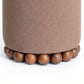 Dex Performance Vegan Mohair Ottoman - Brown - Image 3