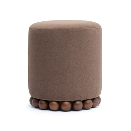 Dex Performance Vegan Mohair Ottoman - Brown - Image 1