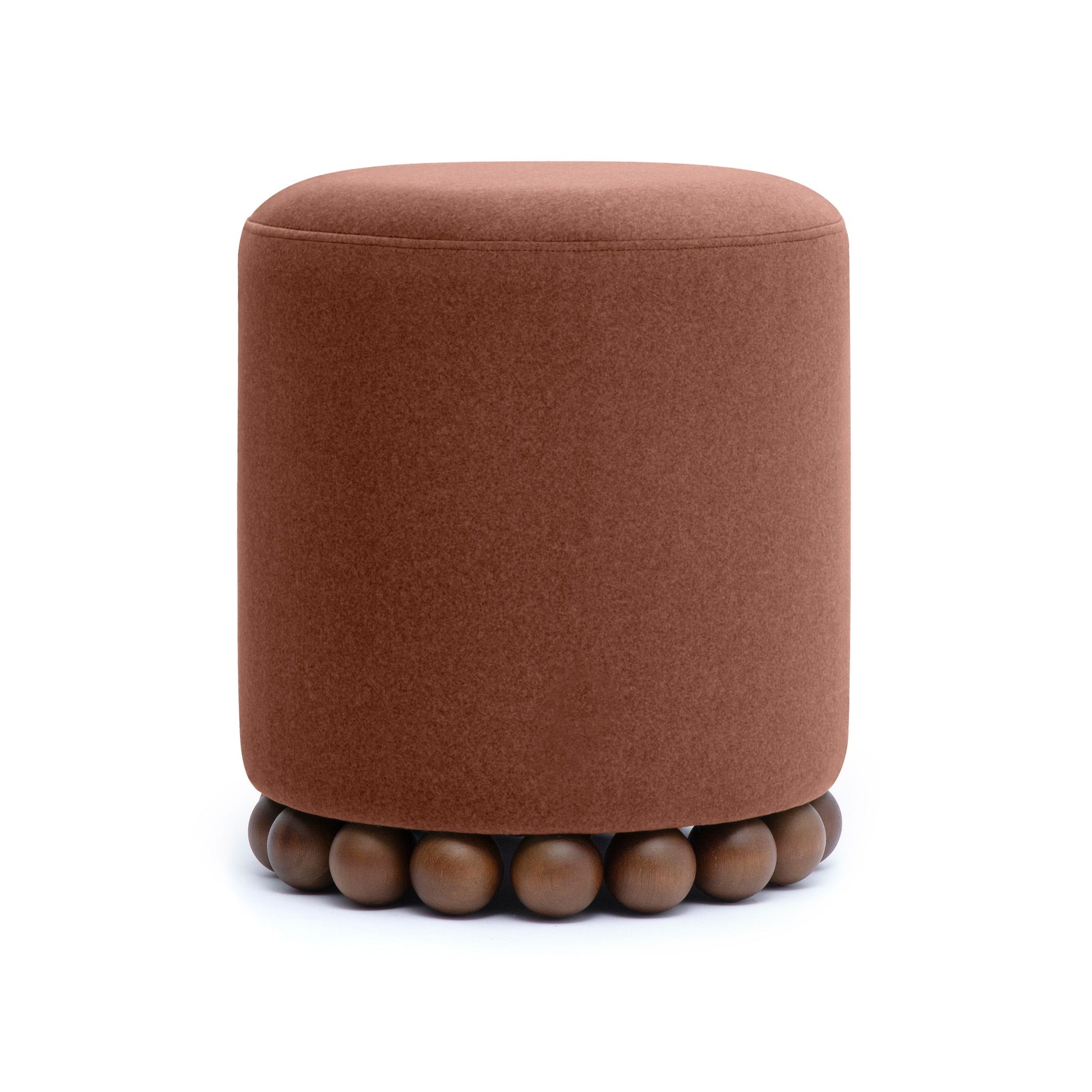 Dex Performance Vegan Mohair Ottoman - Bronze - Image 1
