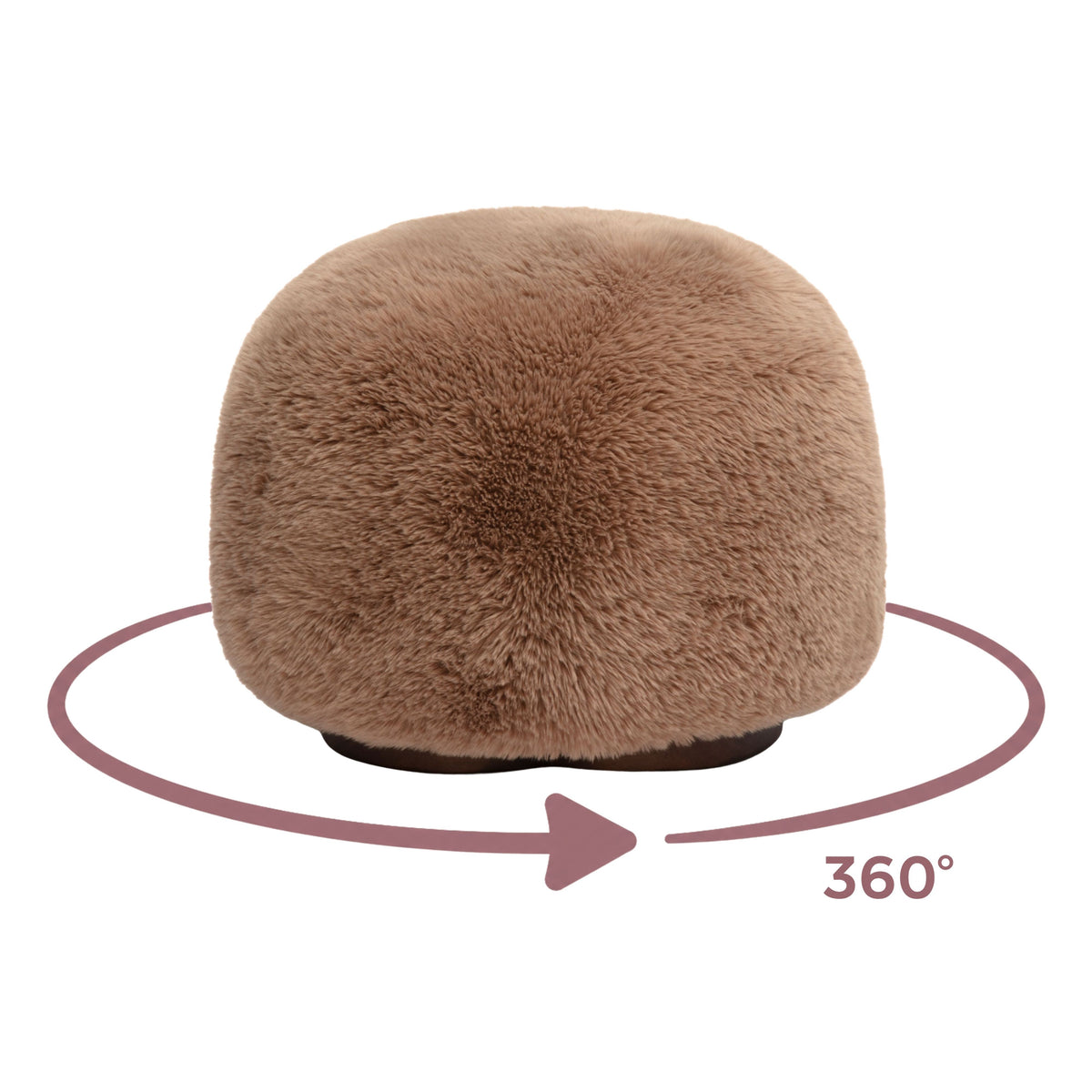 Oopa Swivel Ottoman - Taupe - Image 6