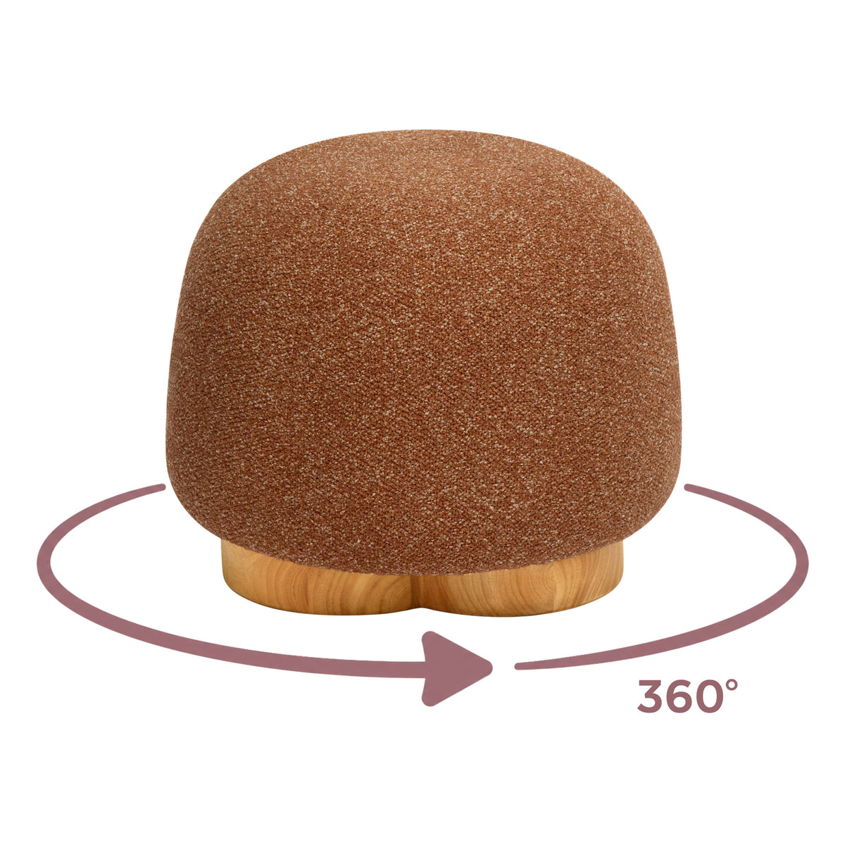 Oopa Swivel Ottoman - Bronze - Image 6
