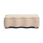 Thalia 48.5" Performance Velvet Storage Bench - Tan - Image 2