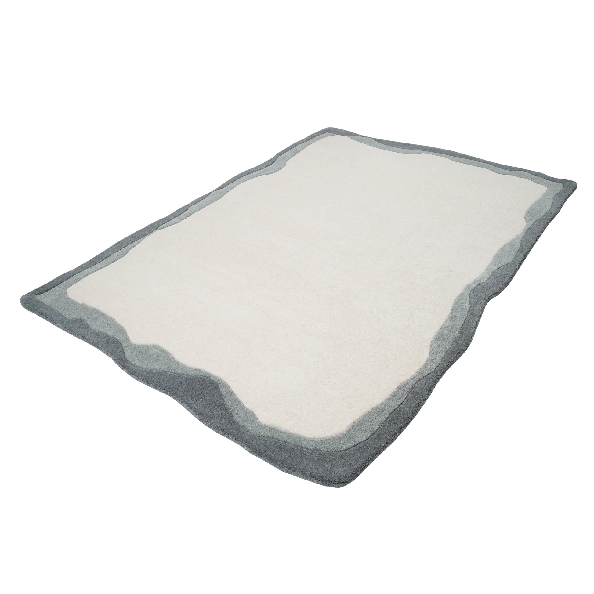 Tarba Rectangular Floor Rug - Grey / 5' x 7' - Image 3