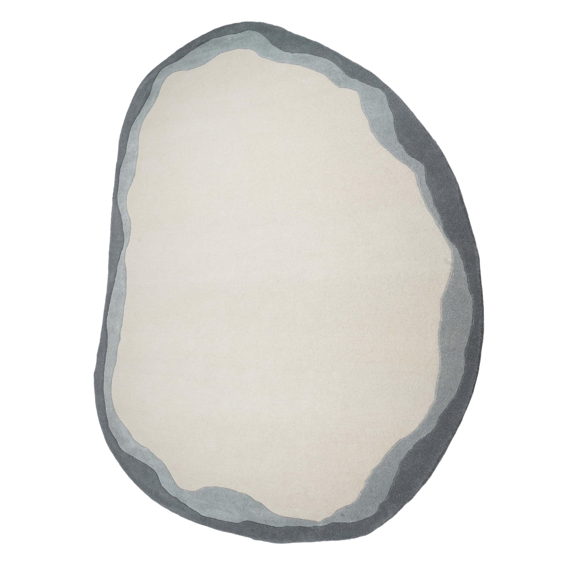Tarba Organic Floor Rug - Grey - Image 1