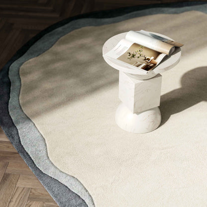 Tarba Organic Floor Rug - Grey - Image 1