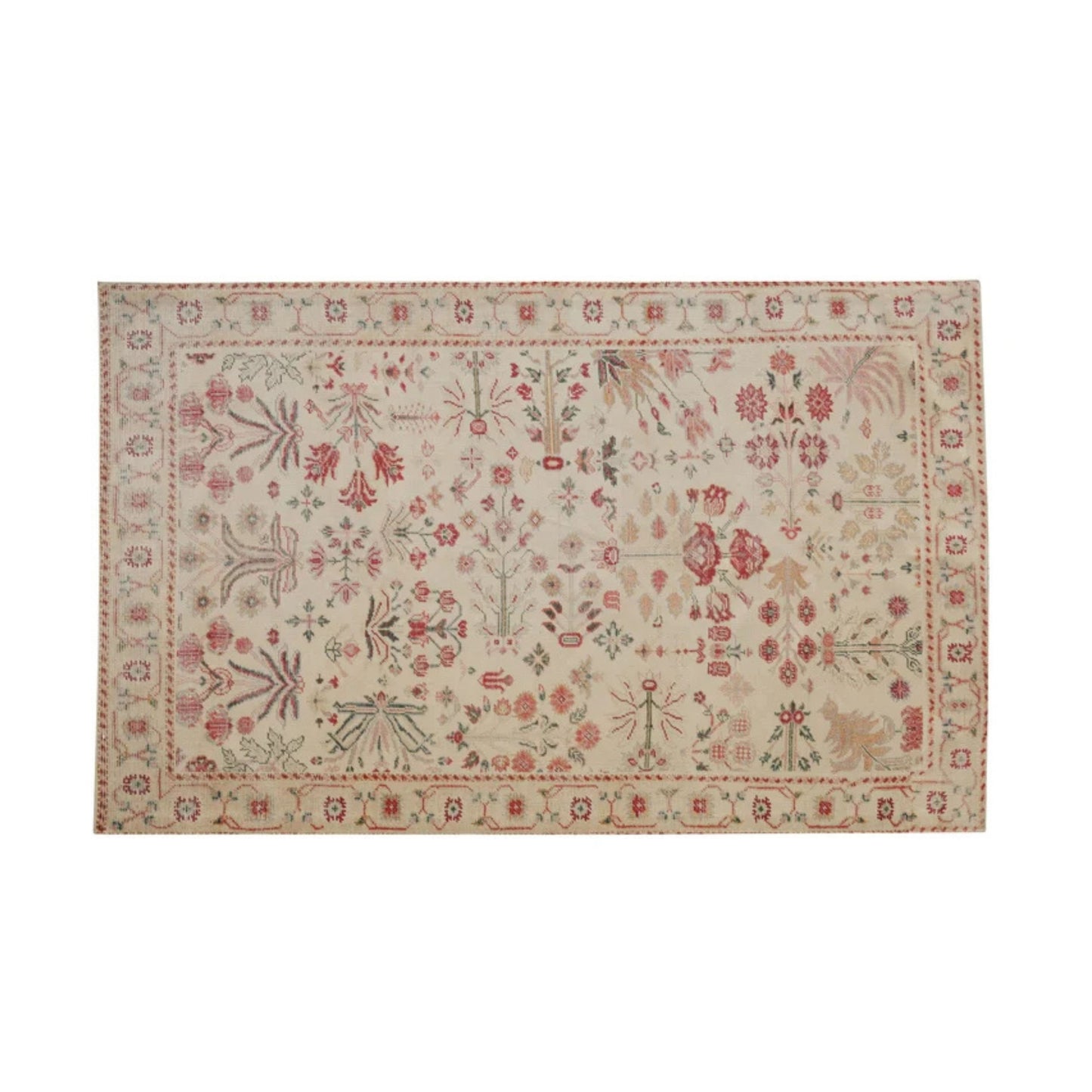 Jardin Hand Woven Wool Area Rug 5'X8' - Image 1