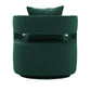 Kennedy Performance Velvet Swivel Accent Chair - Forest Green - Image 4