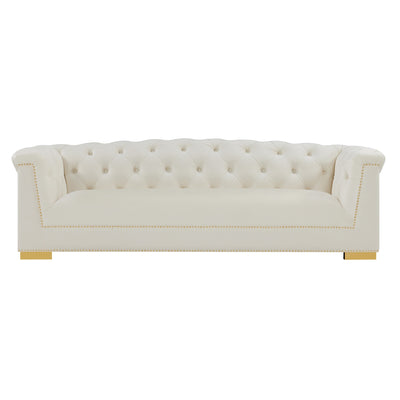 Farah 91" Performance Velvet Sofa by Inspire Me! Home Decor - Image 1