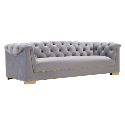Farah 91" Performance Velvet Sofa by Inspire Me! Home Decor - Image 1