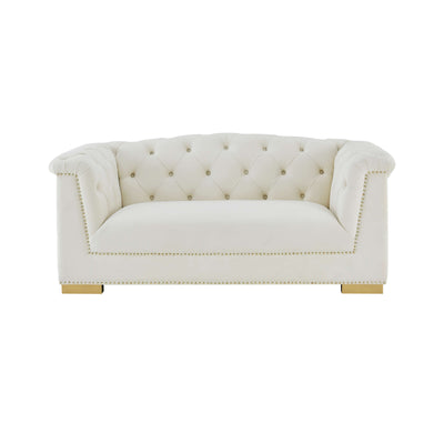 Farah 69" Performance Velvet Loveseat by Inspire Me! Home Decor - Image 1