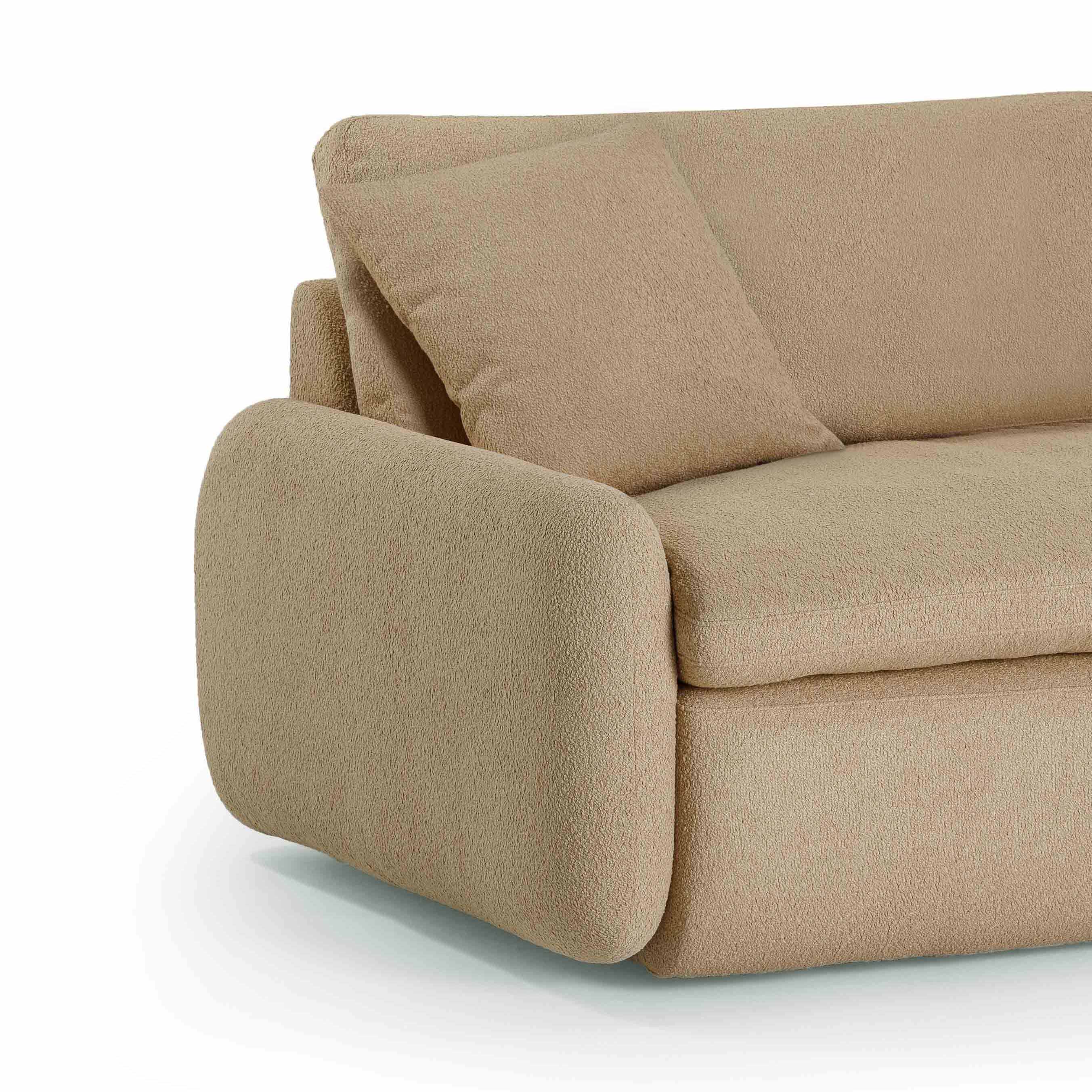 Rachelle Tan Contract-Grade Boucle Lounge Chair | TOV Furniture