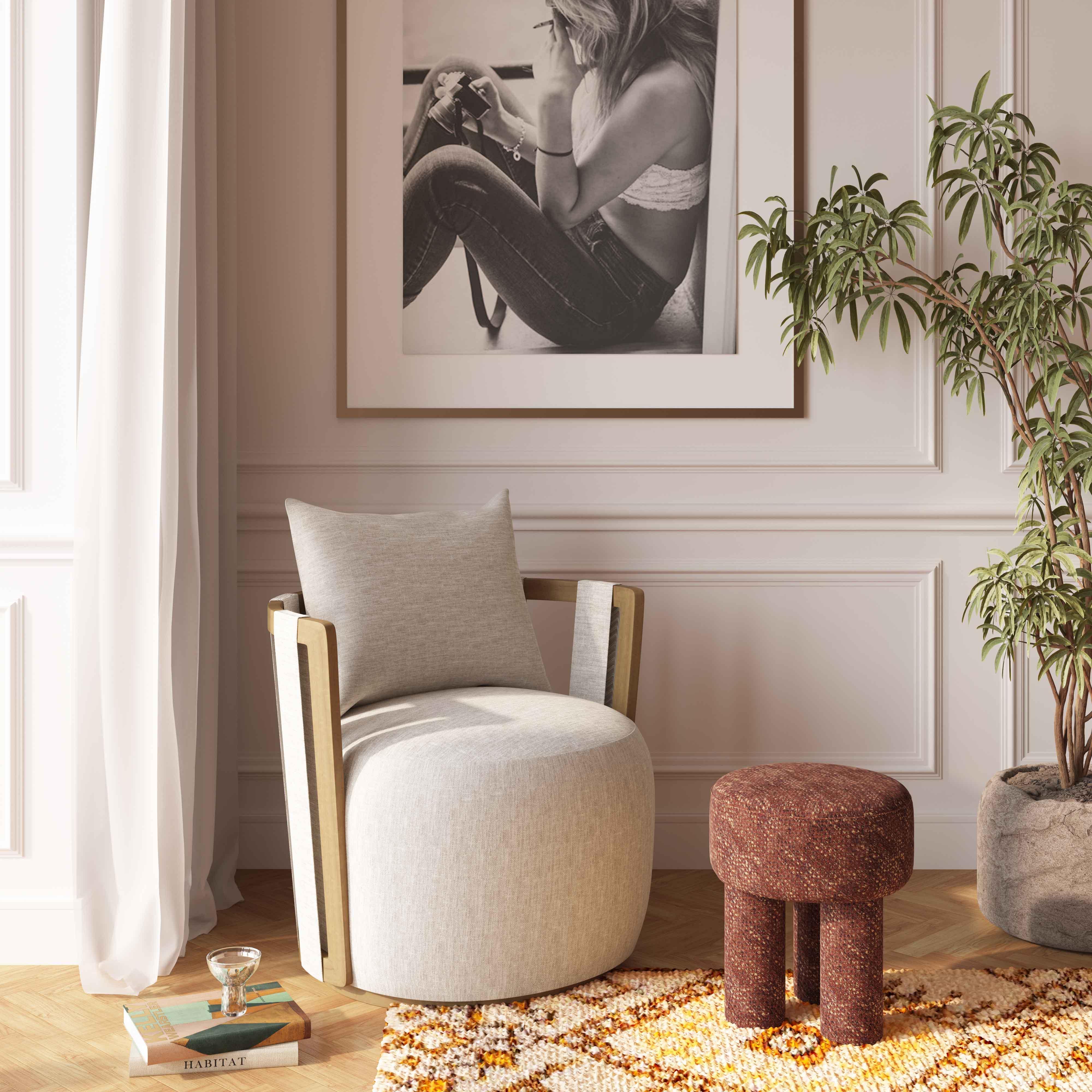 TOV Furniture Paolo Swivel Accent Chair - Thumbnail 2