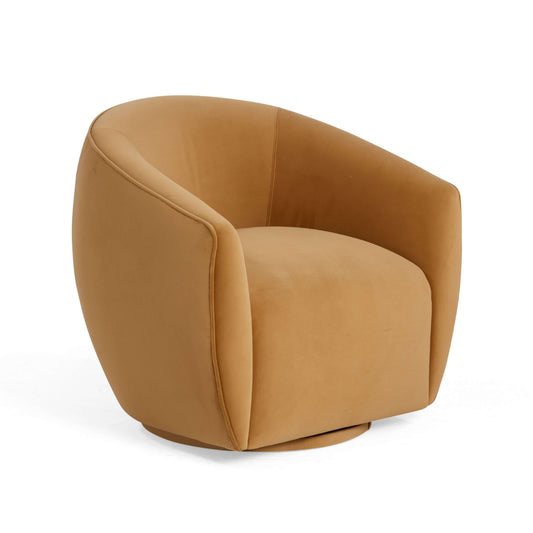 Jordan Performance Velvet Swivel Accent Chair - Image 1