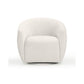 Jordan Performance Velvet Swivel Accent Chair - Cream - Image 3