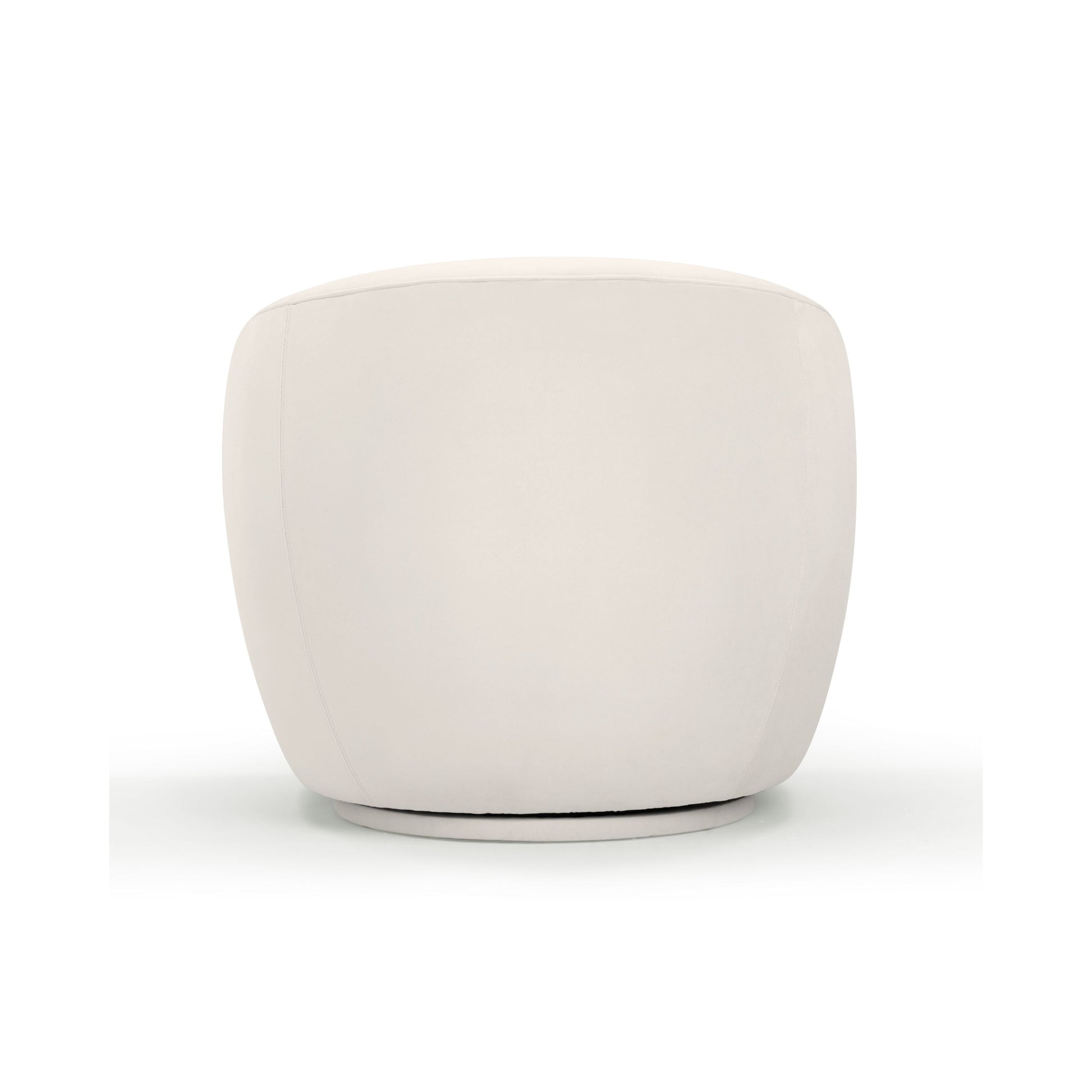 Jordan Performance Velvet Swivel Accent Chair - Cream - Image 5