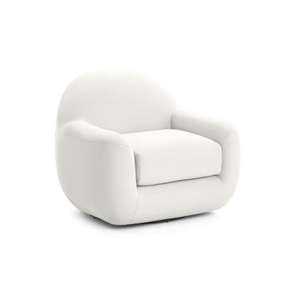 Tiago Swivel Accent Chair - Cream - Image 1