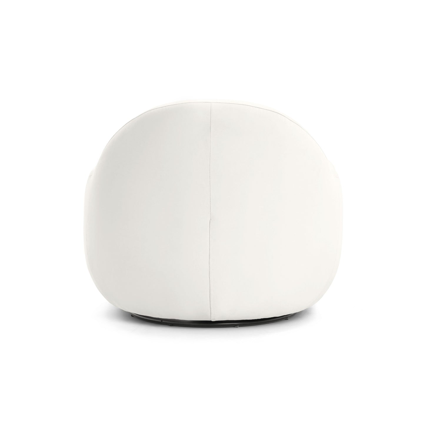 Tiago Performance Velvet Swivel Accent Chair - Cream - Image 5