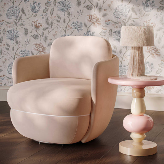 Wolfie Performance Velvet Swivel Accent Chair - Image 2