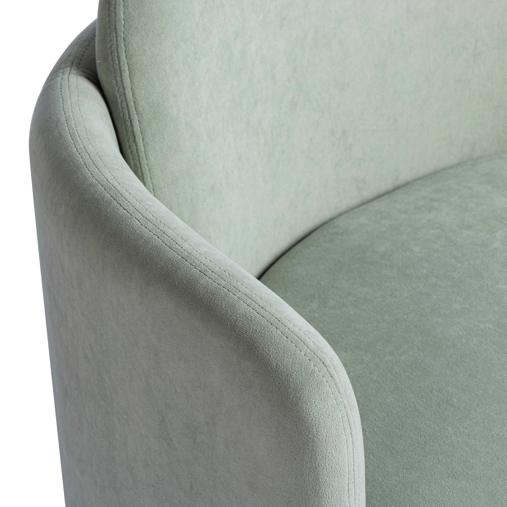 Wolfie Performance Velvet Swivel Accent Chair - Mint Green - Image 6
