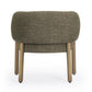 Foxy Textured Performance Fabric Accent Chair - Olive Green - Image 6