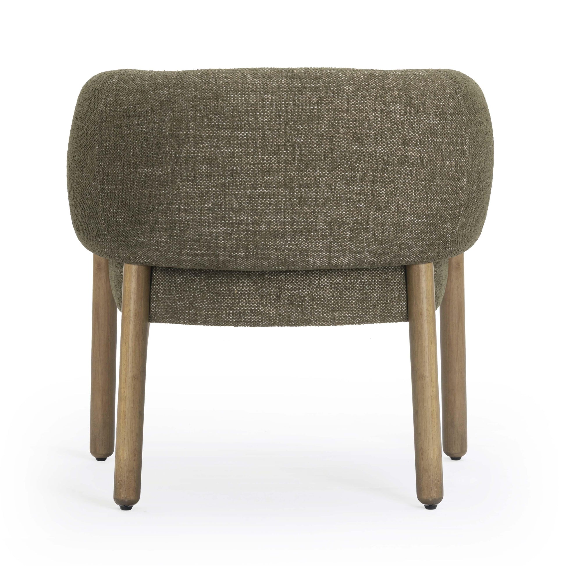 Foxy Textured Performance Fabric Accent Chair - Olive Green - Image 6
